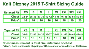 Shirt Chart